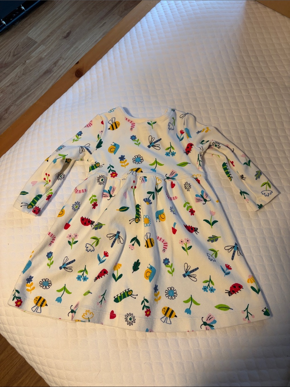 Hanna Andersson Moon & Back Girls Organic Cotton Long Sleeve Knit Dress Size 2T - Picture 4 of 4